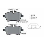 Textar Front Brake Pad Set 2398401
