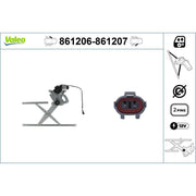Valeo Electric Window Regulator Lifter Left Front 861206