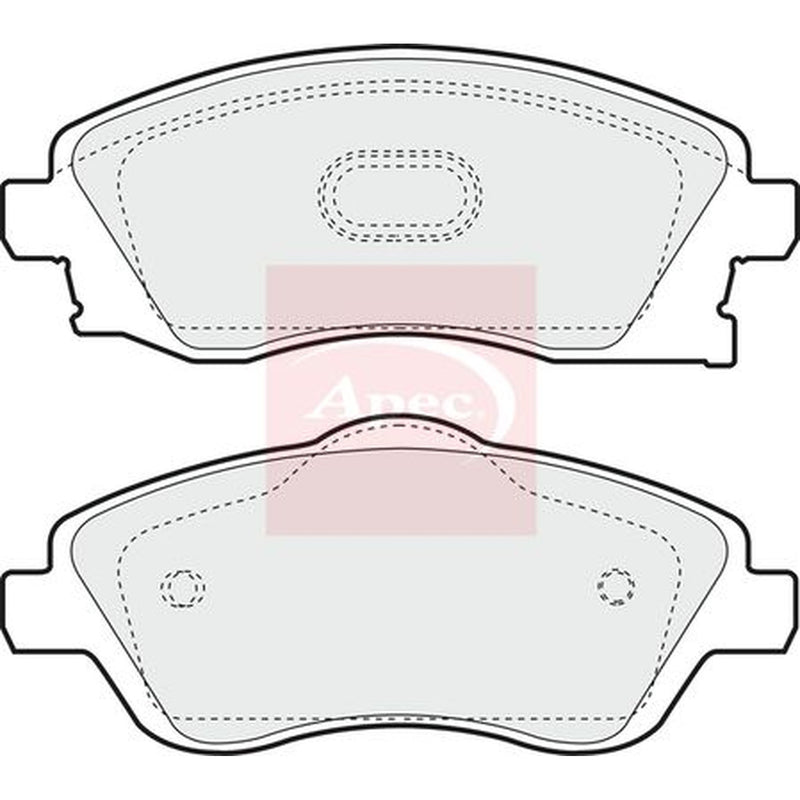 Apec Front Brake Pad Set fits Opel Combo Box Body/Mpv 2001 on 1.6 1.7
