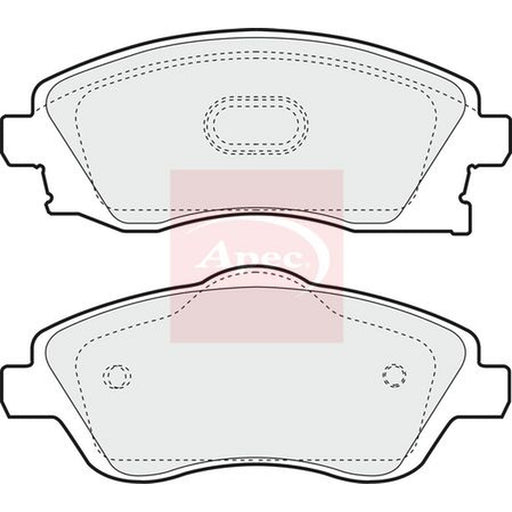 Apec Front Brake Pad Set fits Opel Combo Box Body/Mpv 2001 on 1.6 1.7
