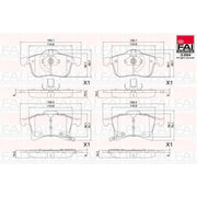 FAI Front Brake Pad Set BP143