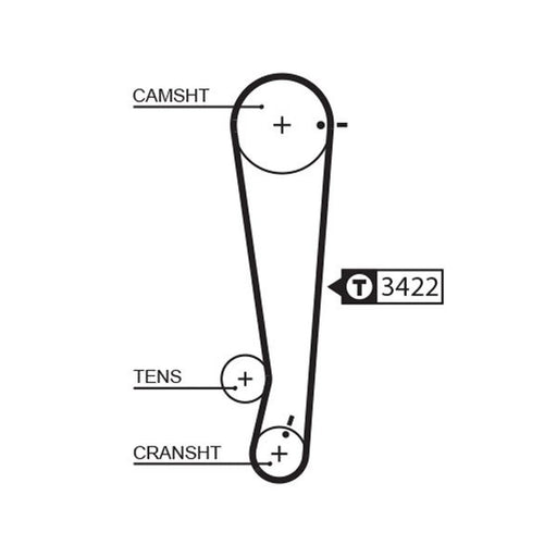 Gates Timing Belt Cambelt 101 Teeth fits Hyundai Amica / Atoz 1998-2010 1.0 1.1