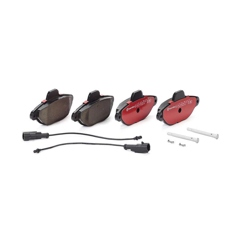 Brembo 4 x Front Brake Pad Set fits Fiat 500 2007 on 1.2