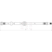 Apec Brake Hydraulic Hose Line Front fits Ford C-Max 2007-2010 1.6 1.8 2.0