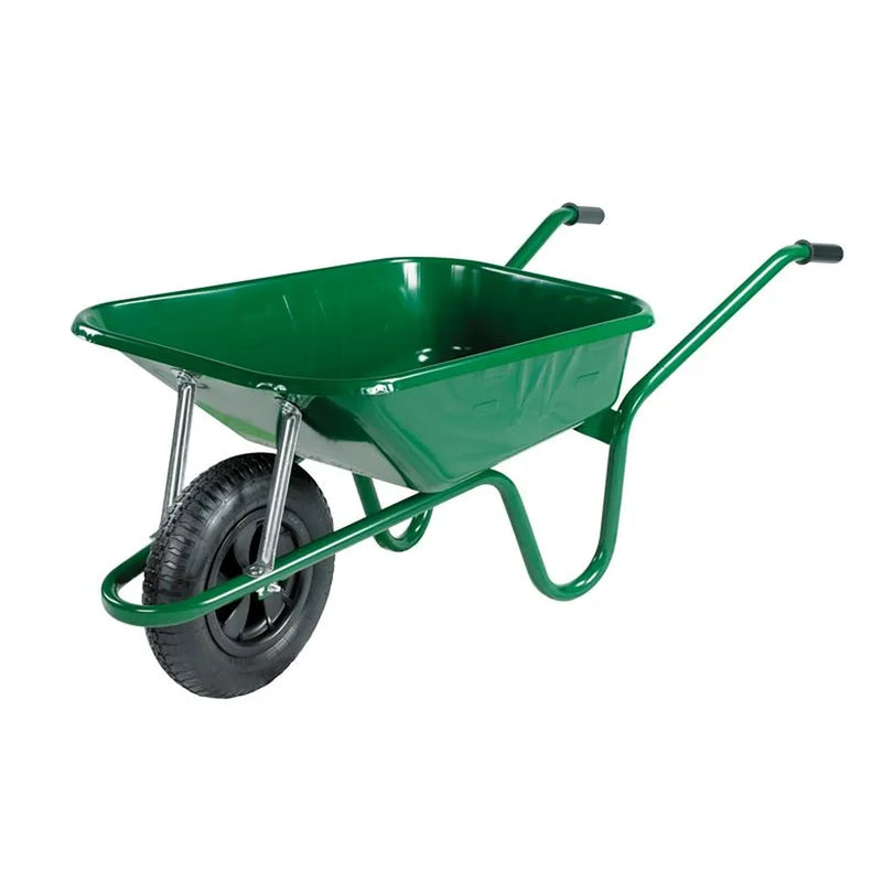 Walsall 90L Green Builder's Wheelbarrow - BGP