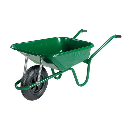 Walsall 90L Green Builder's Wheelbarrow - BGP