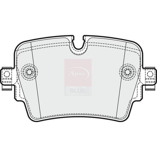 Apec Rear Brake Pad Set fits Jaguar F-Type 2012-2016 3.0 5.0