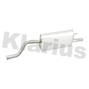Klarius Box With Tail Pipe Rear fits Opel Meriva B 2010-2017 1.4