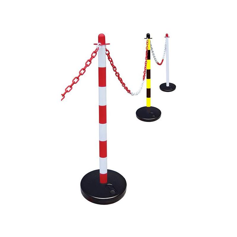 Faithfull Plastic Post for Chain - Red / White Faithfull - Town Tools