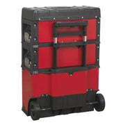 Sealey Mobile Steel/Composite Toolbox 3 Compartment AP548 Sealey - Dynamic Drive