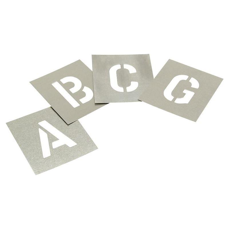 Stencils Set of Zinc Stencils - Letters 2in Walleted Stencils - Dynamic Drive