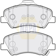NAPA Front Brake Pad Set fits Hyundai I20 Active 2015-2018 1.0 1.4