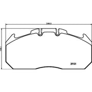 DON Front Brake Pad Set fits Erf Ecl 2002 on 7.28