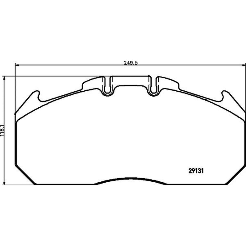 DON Front Brake Pad Set fits Erf Ecl 2002 on 7.28