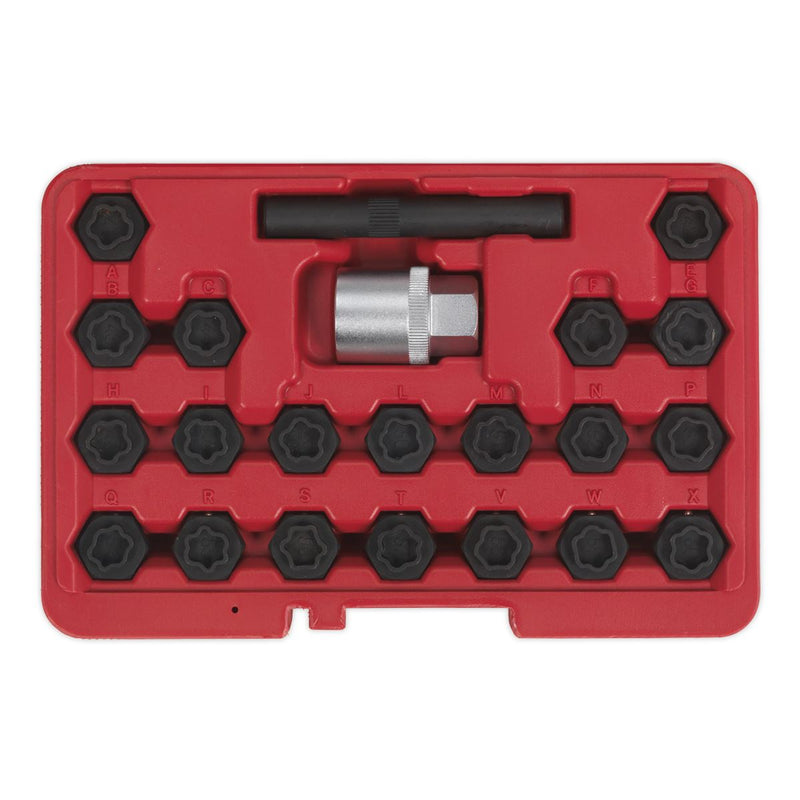 Sealey Locking Wheel Nut Key Set 22pc BMW SX207 Sealey - Dynamic Drive
