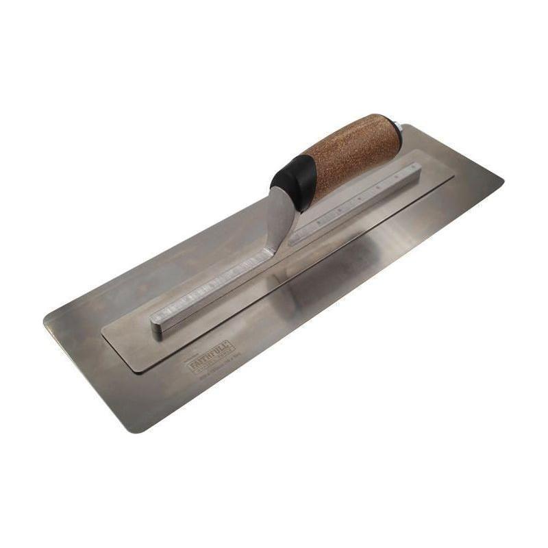 Faithfull Flex Finishing Trowel with Cork Handle 400mm (16in) Faithfull - NN4 Online