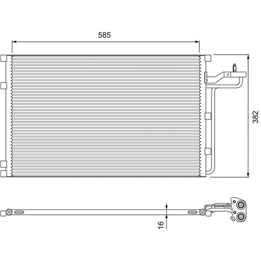 Valeo Air Conditioning Condenser 814416