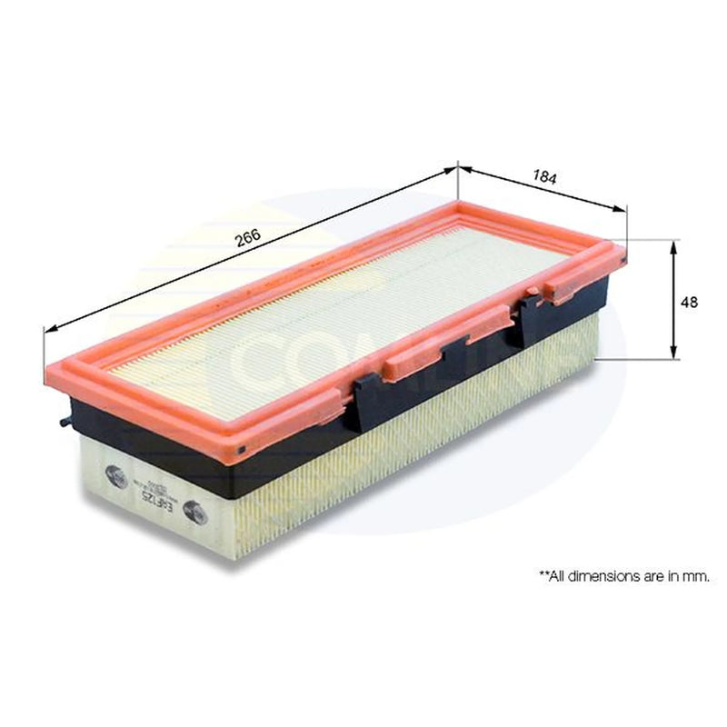 Comline Engine Air Filter fits Renault Clio 1998-2005 1.9