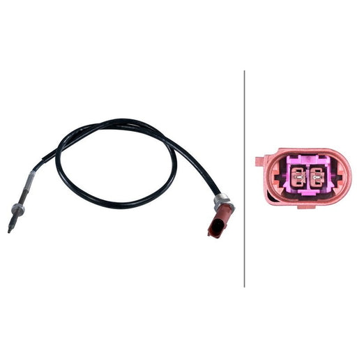 Hella Exhaust Gas Temperature Sensor before soot particulate filt fits VW Arteon