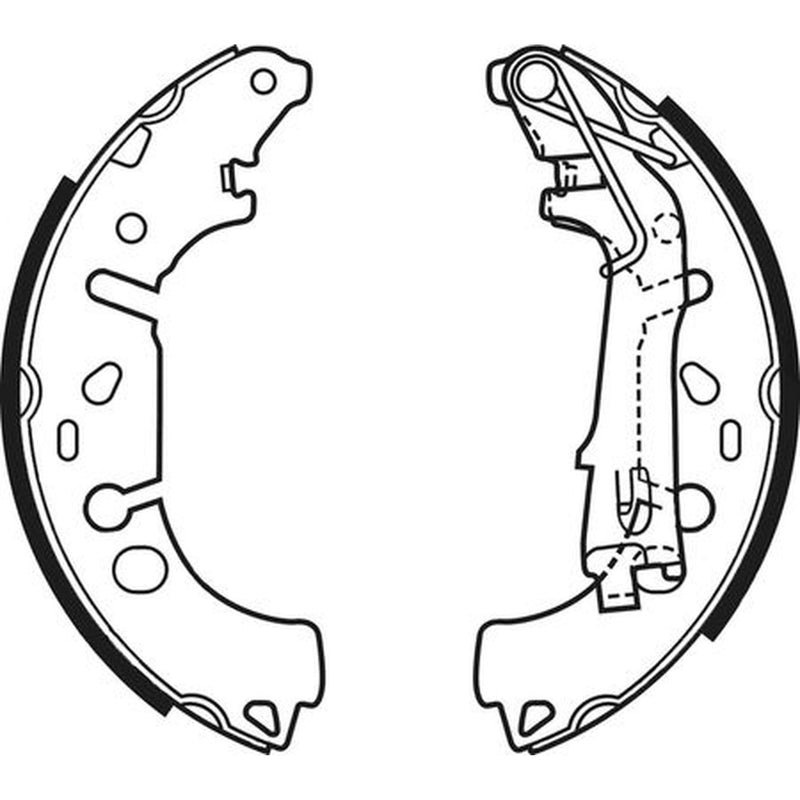 Abtex Brake Shoe Set Axle Kit fits Citroën Nemo 2009-2010 1.3 1.4