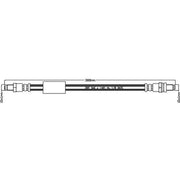 Juratek Brake Hydraulic Hose Line Rear fits Ford Ka 1996-2008 1.3 1.6