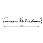 Bosch Handbrake Cable Rear fits Honda Cr-V 2001-2007 2.0