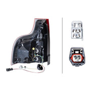 Hella Tail Light / Lamp PY21W Left fits Volvo XC90 I 2002-2014 2.5 3.2