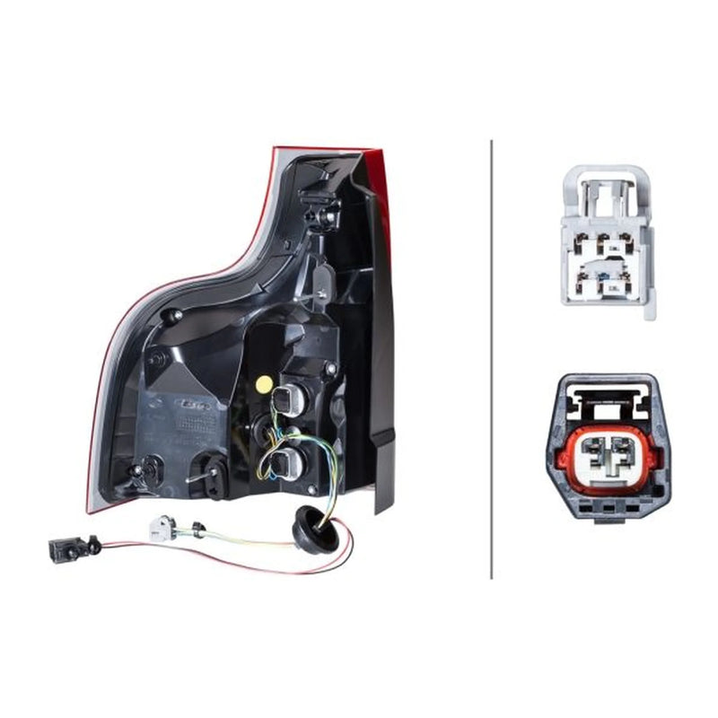 Hella Tail Light / Lamp PY21W Left fits Volvo XC90 I 2002-2014 2.5 3.2