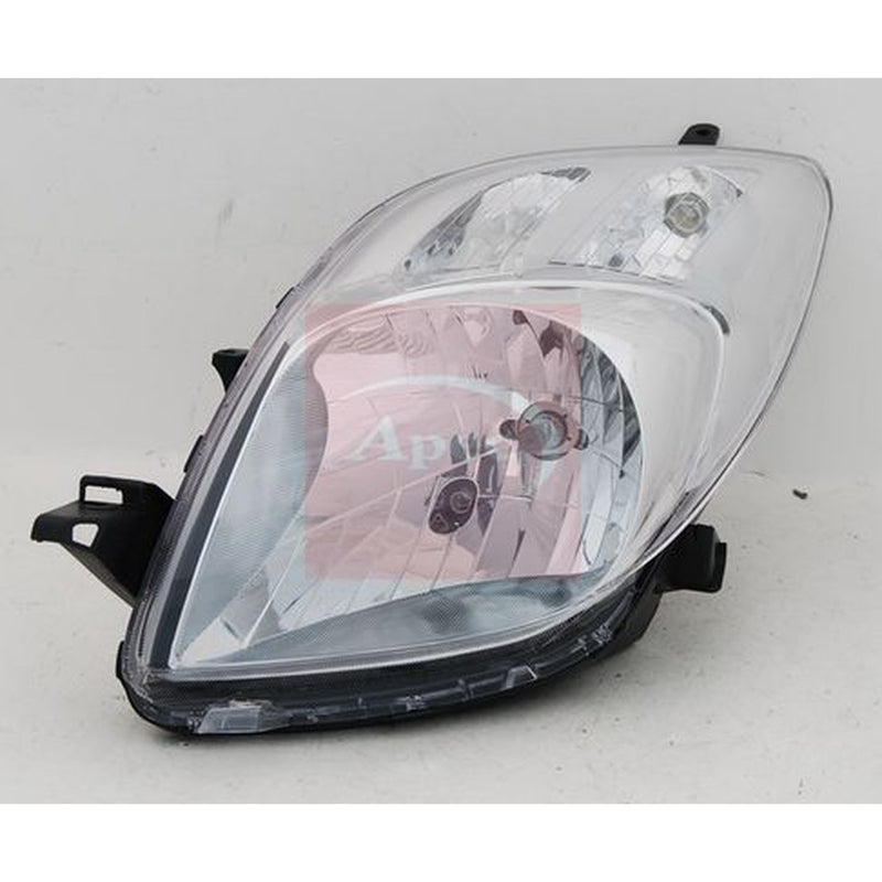 Apec Headlight Headlamp H4 Left fits Toyota Yaris/Vitz 2005-2012 1.0 1.3 1.4 1.8