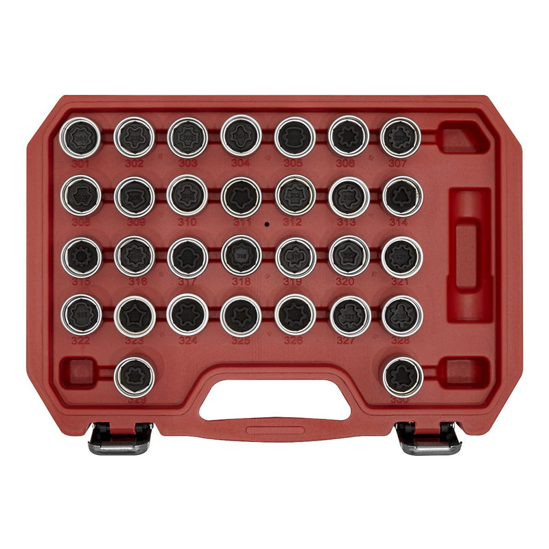 Sealey Locking Wheel Nut Key Set 30pc Mercedes SX212 Sealey - Dynamic Drive