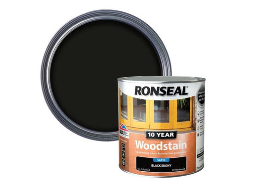 Ronseal 10 Year Woodstain Ebony 2.5 litre Ronseal - Dynamic Drive