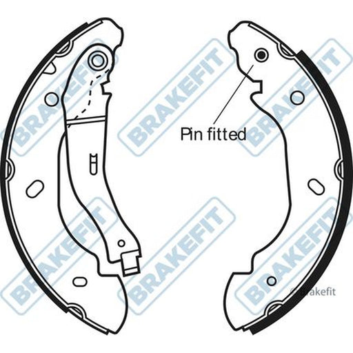 Apec Brake Shoe Set Axle Kit fits Ford Transit 2000-2014 2.0 2.2
