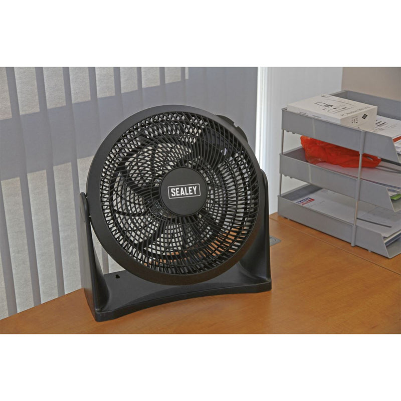 Sealey Desk/Floor Fan 3-Speed 12" 230V SFF12 Sealey - Dynamic Drive