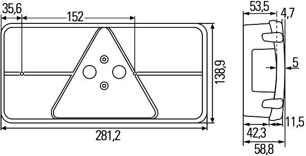 Hella 2VB 341 032-117 Tail Light Assembly