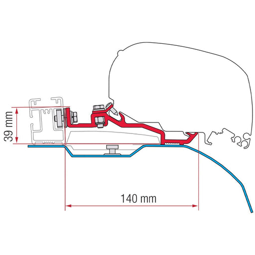 Fiamma Kit Smart Clamp System fits Fiat Ducato F80S Fiamma - Dynamic Drive