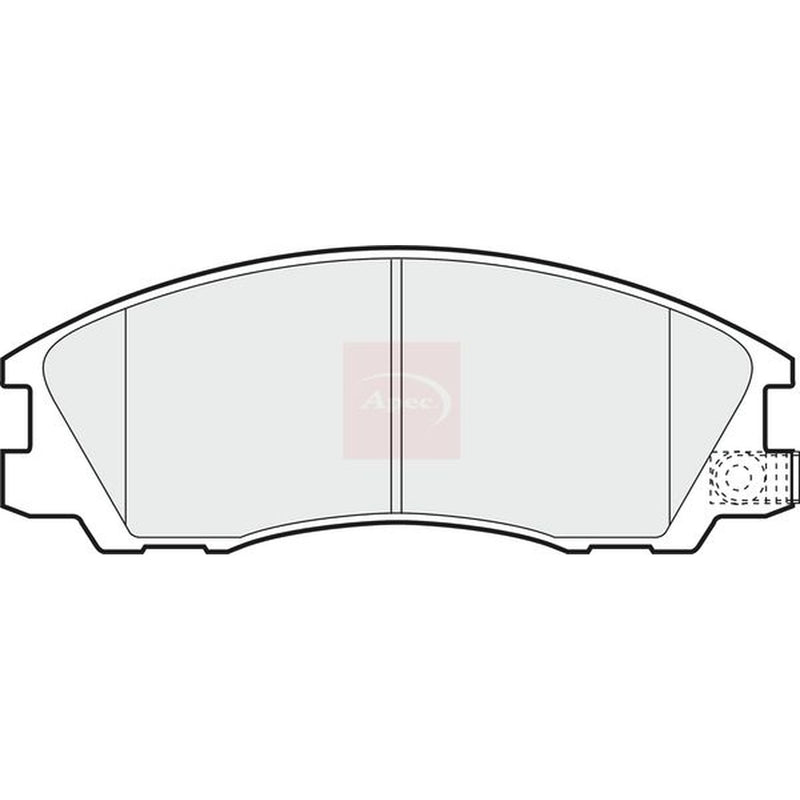 Apec Front Brake Pad Set fits Hyundai Terracan 2003-2006 2.9