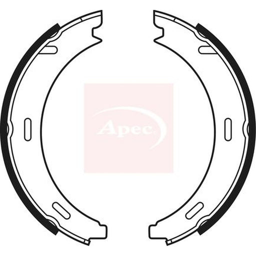 Apec Parking Brake Shoe Set fits Mercedes-Benz E-Class T-Model 1996-2003