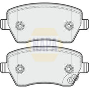 NAPA Front Brake Pad Set fits Opel Agila B 2008-2014 1.0 1.2 1.3
