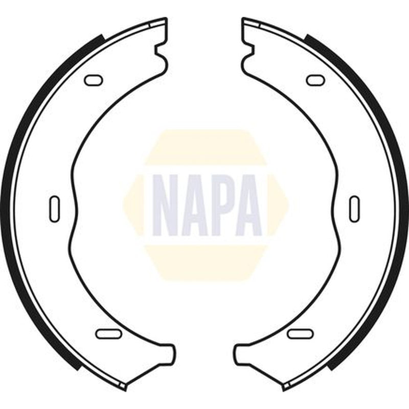 NAPA Parking Brake Shoe Set fits Mercedes-Benz V-Class 2014-2015