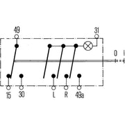 Hella Hazard Warning Light Switch Connectors