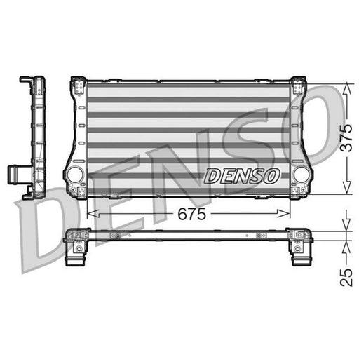 Denso Intercooler (Charge Air Cooler) fits Toyota Auris 2006-2012 2.0 2.2