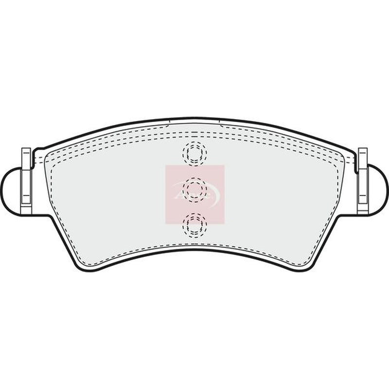 Apec Front Brake Pad Set fits Citroën Xsara 1997-2000 1.5 1.6 1.8 1.9