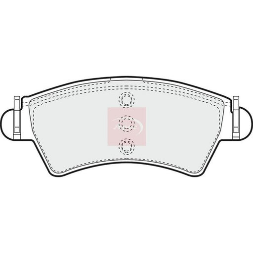 Apec Front Brake Pad Set fits Citroën Xsara 1997-2000 1.5 1.6 1.8 1.9