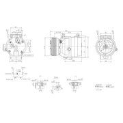 Hella Air Conditioning Compressor fits Opel Vivaro A 2001-2014 1.9 2.0 2.5