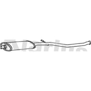 Klarius Box With Centre Pipe Centre fits Peugeot 206 1998-2000 1.6
