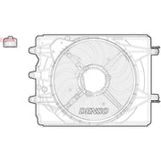Denso Engine Cooling Fan DER09059