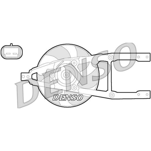 Denso Engine Cooling Fan fits Fiat Cinquecento 1991-1999 0.9