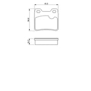 Bosch Front & Rear Pads fits Saab 900 II 1993-1998 2.0 2.3 2.5