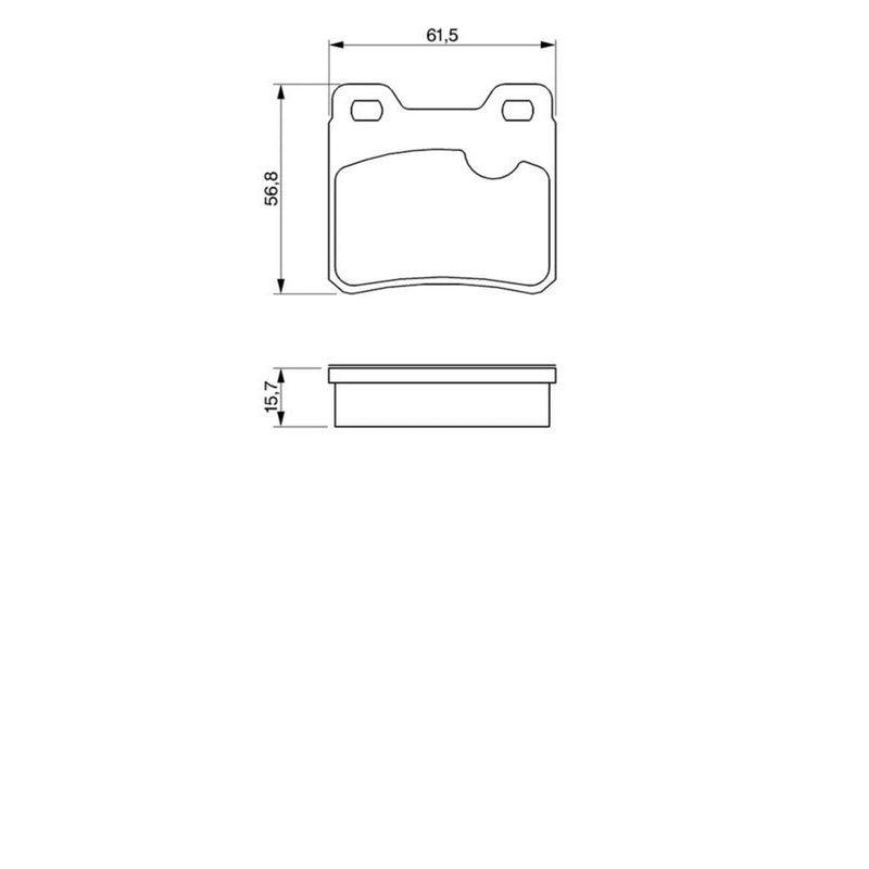 Bosch Front & Rear Pads fits Opel Kadett E 1987-1991 2.0