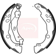 Apec Brake Shoe Set Axle Kit fits Citroën Ami 2020 on